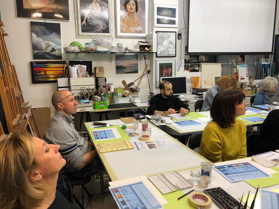 Lezione dal vivo in atelier