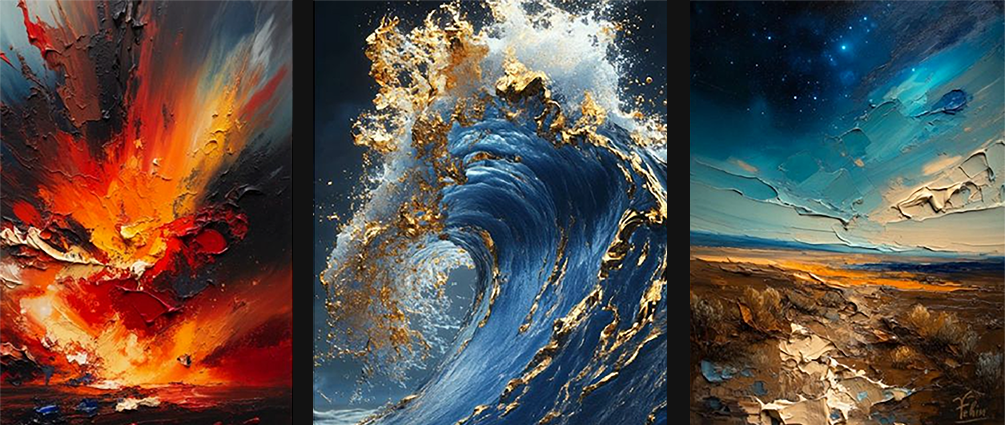 Tecniche materiche e foglie metalliche